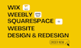 design squarespace business website, build wix website redesign webshop website