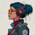 drawing superhero cyberpunk character