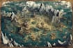 design high quality fantasy maps with kingdoms, cities