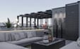 redesign rooftop lounge,outdoor seating design, hotel exterior rendering,cgi bar