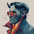 make a modern low poly, polygonal geometric illustration