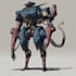 create robots and concept art of futuristic mecha