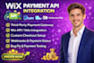 integrate third party payment methods with your wix website via API