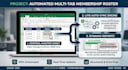 handle church membership data entry in exce