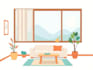 draw simple flat illustration