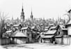 sketch houses and buildings