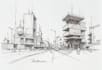 draw architecture and urban design sketches