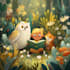 create cute children book illustrations with animals