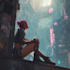 draw cyberpunk style character into city gaming