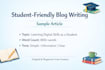 write blog post and articles