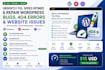 urgent wordpress bug fix website repair speed optimization