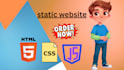 create static html, css and js website