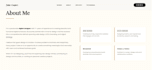 design a modern, responsive personal one page website