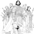 create elite dnd character line art