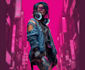 illustrate you as a cyberpunk style character