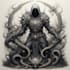 draw terrifying dark art creatures