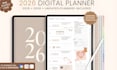 design 2026 digital planner, calendar and editable planner