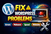 fix wordpress issues, remove malware, and improve website speed and performance