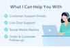 handle customer support emails and live chat professionally