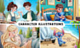 draw a custom original character illustration