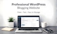 make a blogging website for you using wordpress