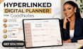 design a hyperlinked digital planner for goodnotes