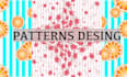 textile prints with unique, seamless patterns