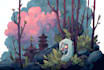 draw a fantasy illustration in a definite style