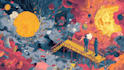 stunning illustration psychedelic, lifestyle, surrealism