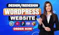 build, design or redesign a professional wordpress business website