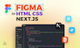 convert figma to HTML, tailwind CSS, figma to next js, react