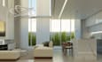 reinvent modern loft apartment, mezzanine layout, couch set,cgi interior lighten