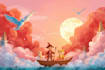 do design 2d and 3d hand drawn children book illustration