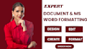 format, design or edit your microsoft word documents