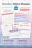 design clean and unique canva planner templates