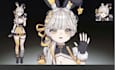 draw 2d vtuber model, live2d vtuber, vtuber design anime model, vtuber rigging