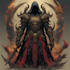 draw a detailed dark art illustration