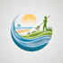 create unique agriculture, landscape and lawn care logo
