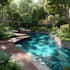 do landscape design,  design, backyard, pool and terrace