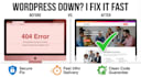fix wordpress bug, critical error, or elementor issue