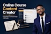 create online course video course content scripts and lesson plans