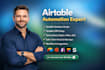 setup airtable database airtable expert airtable automation softr, airtable crm
