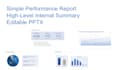 provide a simple editable powerpoint performance report presentation