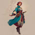 draw a fantasy character illustration