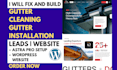 fix and build gutter cleaning gutter installation wordpress website with astra