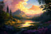 design amazing fantasy landscape