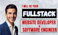 do fullstack website development with frontend developer, backened developer
