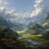 digitally paint fantasy landscape