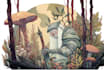 draw a fantasy illustration in a definite style