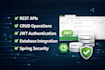 develop java spring boot rest API backend with authentication